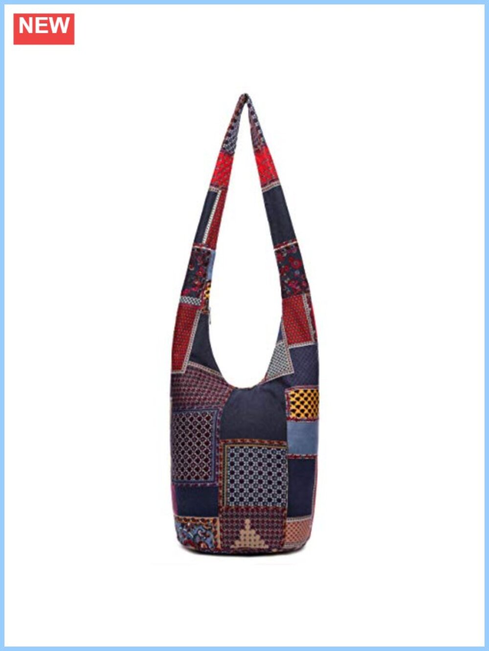 Canvas Hobo Crossbody Bag Bohemian Animal Print Shoulder Handbag Large